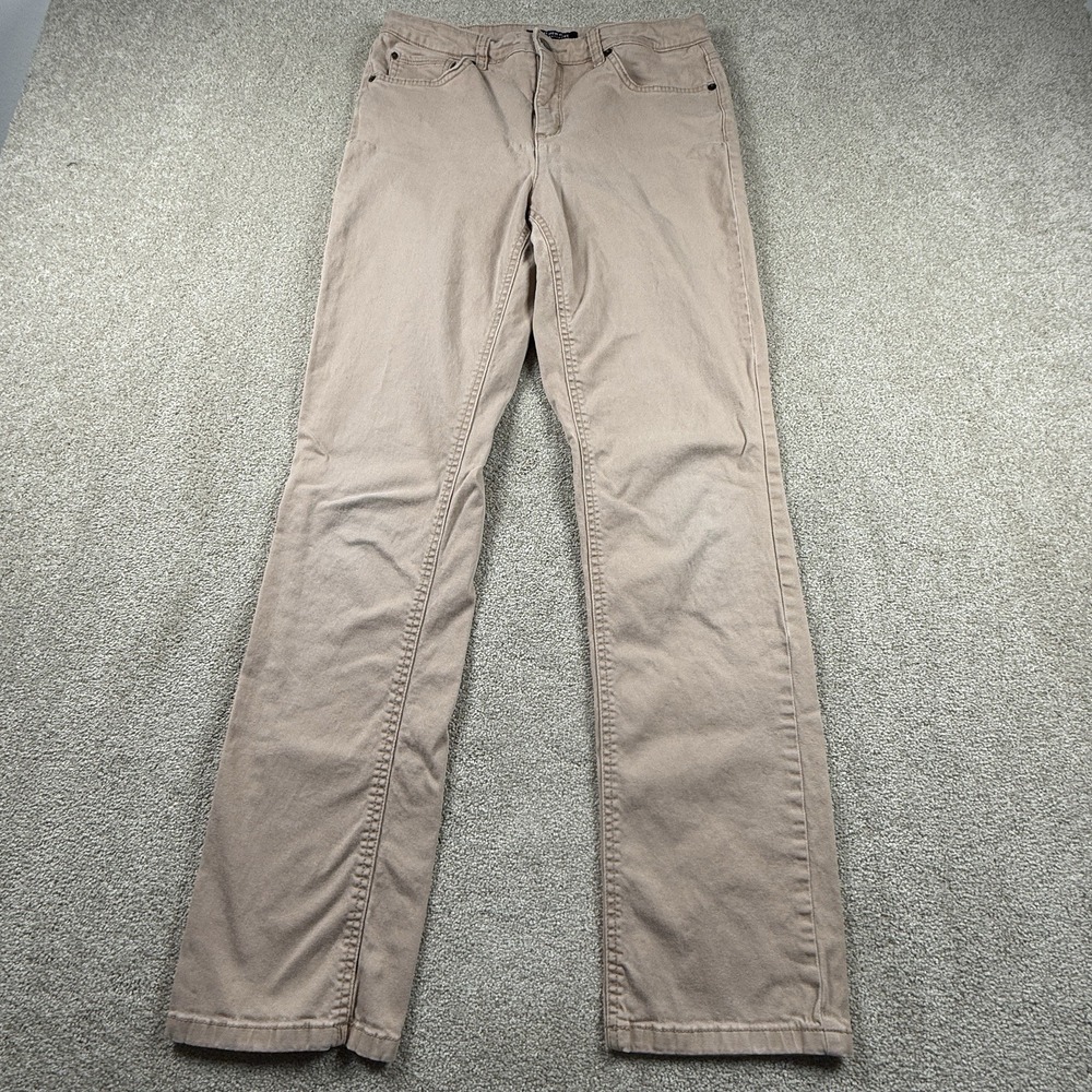 Jones New York Women's Signature Stretch Lexington Straight Khaki Jeans Size 8